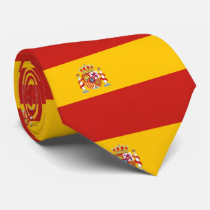 Spain flag tie