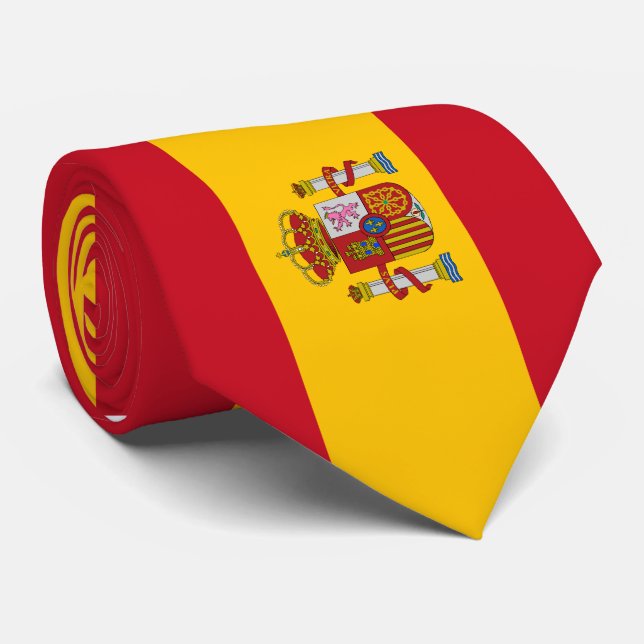 Spain Flag Tie (Rolled)