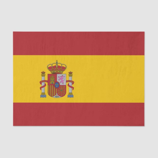Spain Flag Tissue Paper (Front)