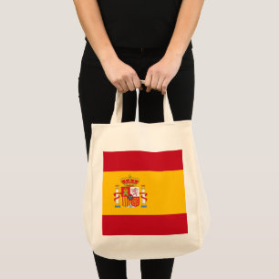 Spain flag tote bag