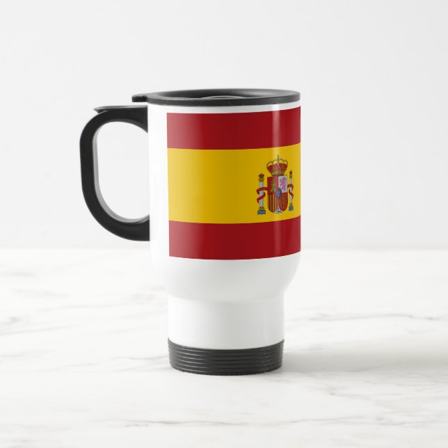 Spain Flag Travel Mug (Left)