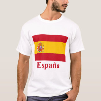 Spain Flag with Name in Spanish T-Shirt