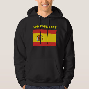 Spain Flag World Cup 2022 Football Soccer  Hoodie