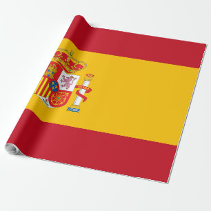 Spain flag wrapping paper