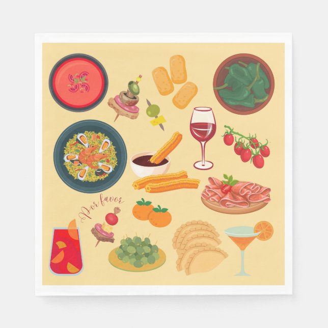 Spain Food Napkin (Front)