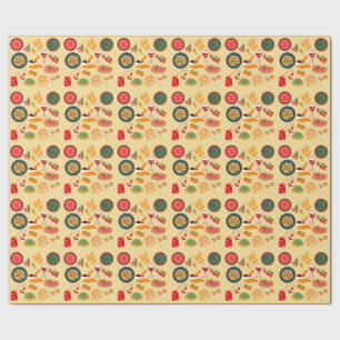 Spain Food Wrapping Paper