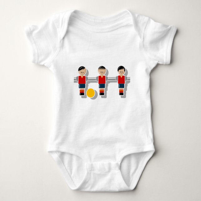 Spain foosball baby bodysuit (Front)