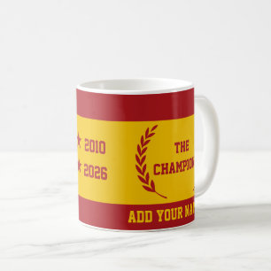 Spain football Fun Gift Mug World Cup Champions