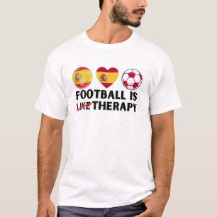 Spain Football is Like Therapy T-Shirt