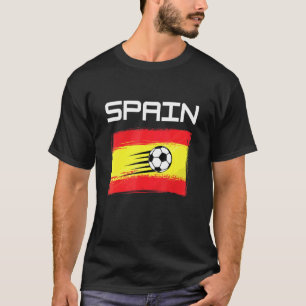 Spain Football Soccer Spanish Flag Design For Men T-Shirt