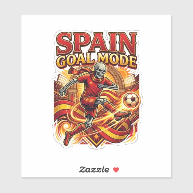 Spain Goal Mode Skeleton Striker Nations Streetwea (Sheet)