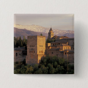 Spain, Granada, Andalucia The Alhambra, 15 Cm Square Badge