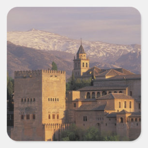 Spain, Granada, Andalucia The Alhambra, 2 Square Sticker