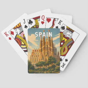 Spain Illustration Travel Art Vintage Playing Cards