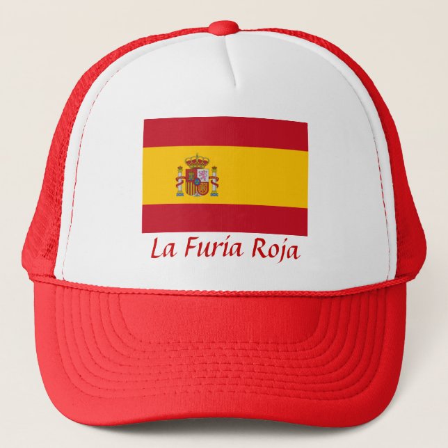 Spain "La Furia Roja" Trucker Hat (Front)