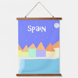 spain landscape painting art hanging tapestry