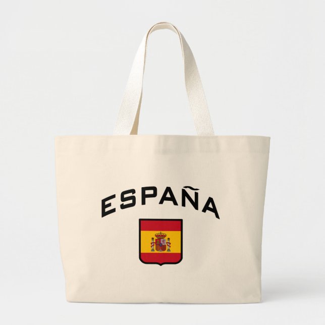Spain Large Tote Bag (Front)