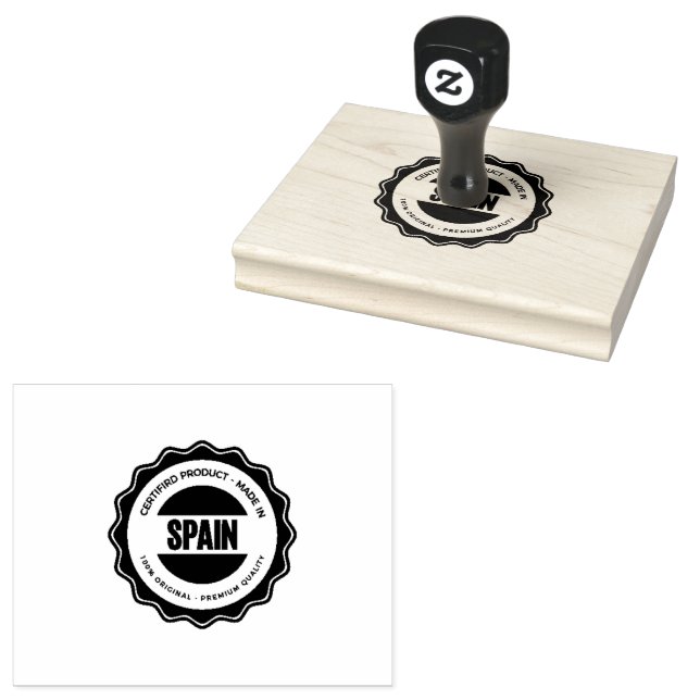 SPAIN Letter Printed Packaging Document Labelling  Rubber Stamp (Stamped)