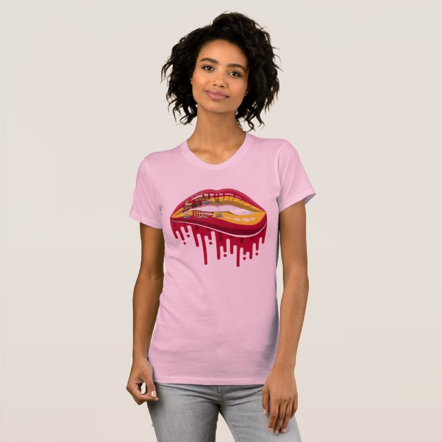 Spain lips pride root flag T-Shirt (Front Full)