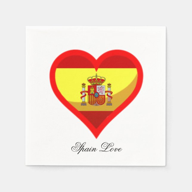 Spain Love Napkin (Front)