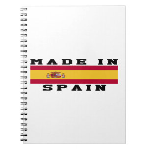 Spain Made In Designs Spiral Notebook