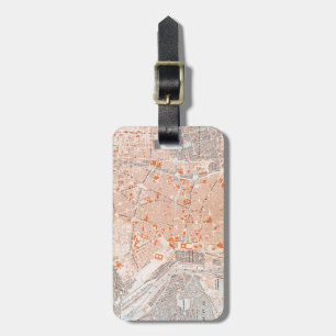 Spain: Madrid Map, C1920 Luggage Tag