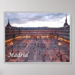 Spain - Madrid -  Mayor Square - Poster