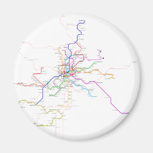 Spain-Madrid Metro Map Magnet