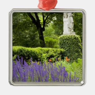 Spain, Madrid. Royal Botanic Garden aka Real Metal Tree Decoration