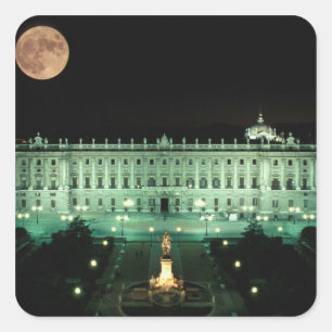 Spain, Madrid, Royal Palace and Plaza de Square Sticker