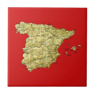 Spain Map Tile