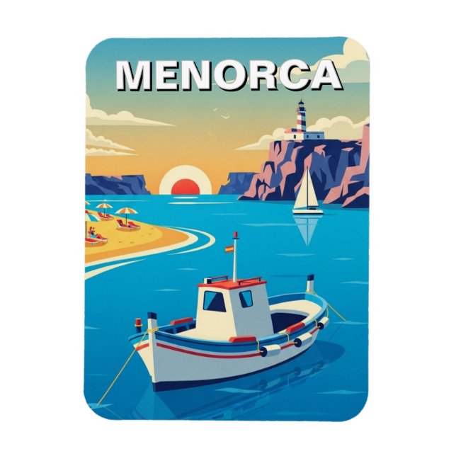 Spain Menorca Postcard Magnet (Vertical)