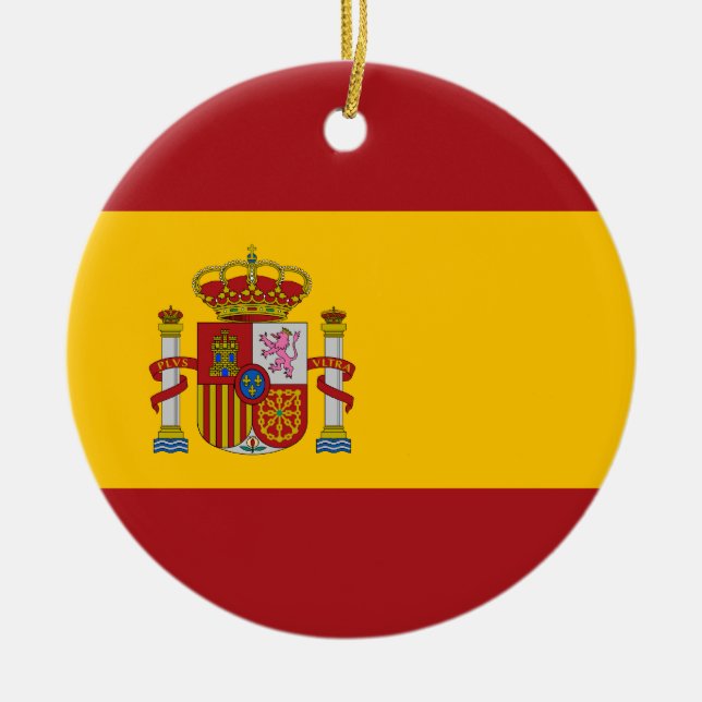 Spain National Flag Ornament (Front)