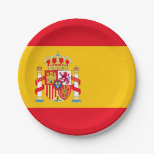 Spain Paper Plate