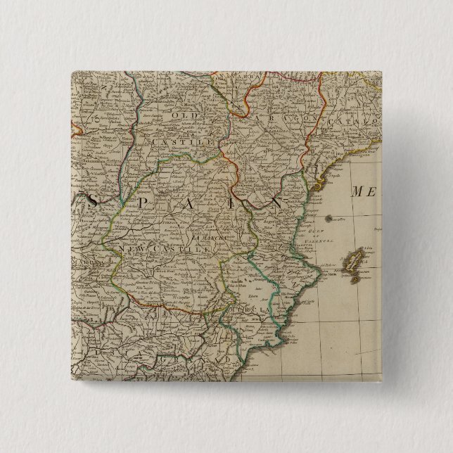 Spain, Portugal 15 Cm Square Badge (Front)