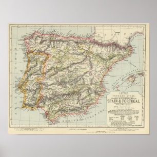 Spain, Portugal 4 Poster