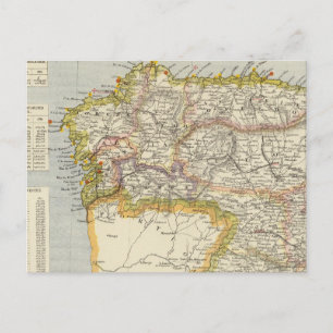 Spain, Portugal 7 Postcard