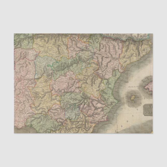 Spain, Portugal 7 Tissue Paper (Front)