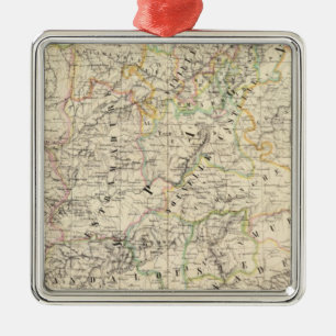 Spain, Portugal Europe 24 Metal Tree Decoration