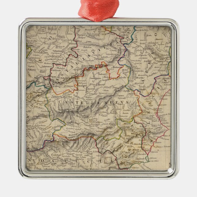 Spain & Portugal Metal Tree Decoration (Front)