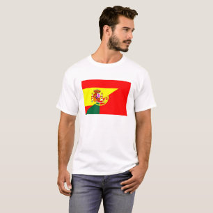 spain portugal neighbour countries half flag T-Shirt