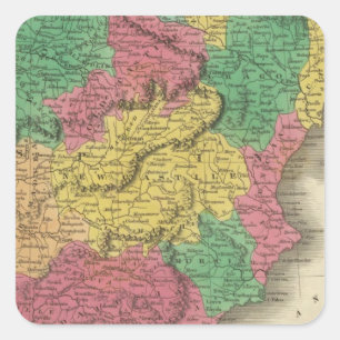 Spain & Portugal Square Sticker