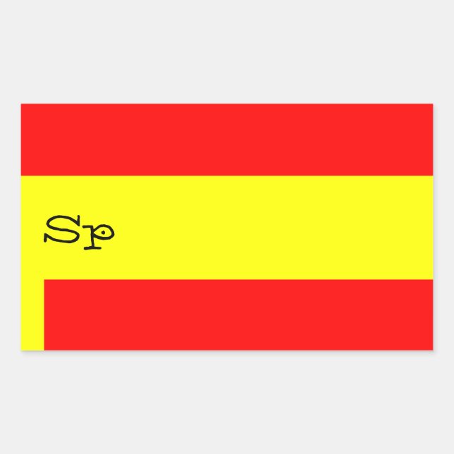 SPAIN RECTANGULAR STICKER (Front)