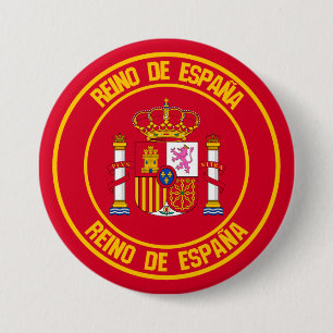 Spain Round Emblem 7.5 Cm Round Badge