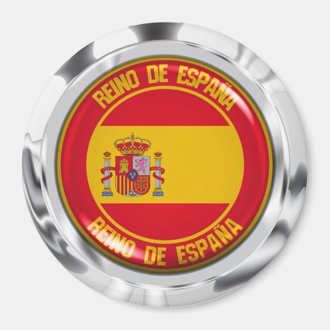 Spain Round Emblem Magnet (Front)