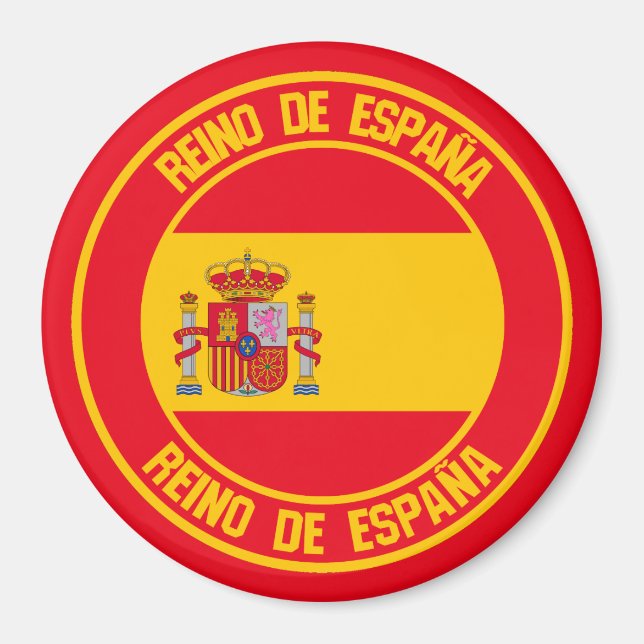 Spain Round Emblem Magnet (Front)