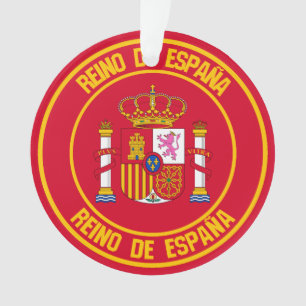 Spain Round Emblem Ornament