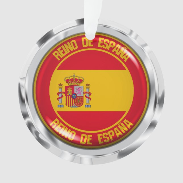 Spain Round Emblem Ornament (Front)