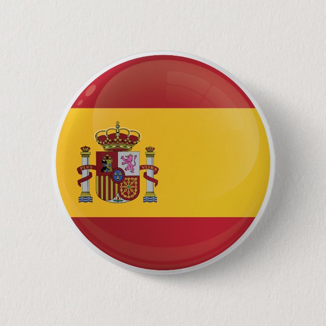 Spain  Round Icon Flag 6 Cm Round Badge (Front)