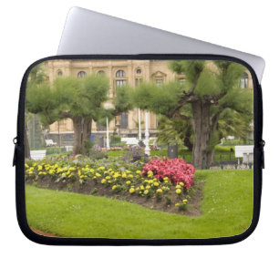 Spain, San Sebastian. Popular seaside resort, Laptop Sleeve